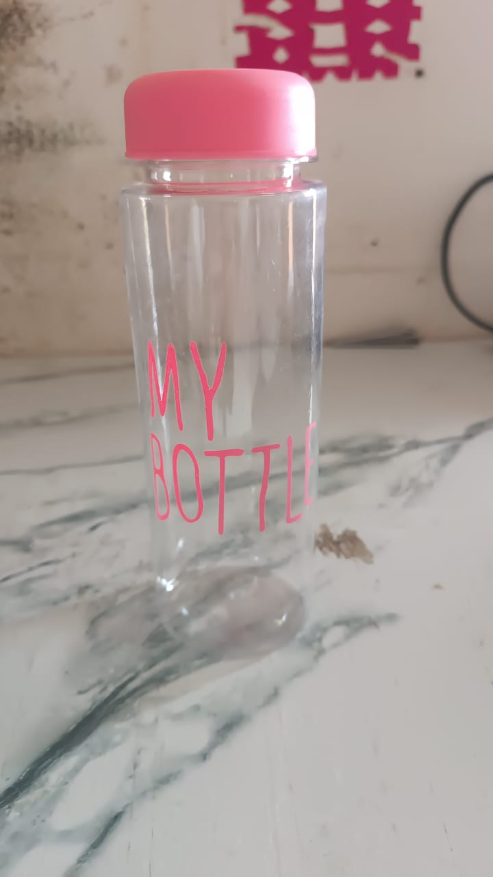 350 ml Approx Transparent Plastic Water Bottle with Leakproof Lid (1 Pc) 350 ml Approx Transparent Plastic Water Bottle with Leakproof Lid (1 Pc)